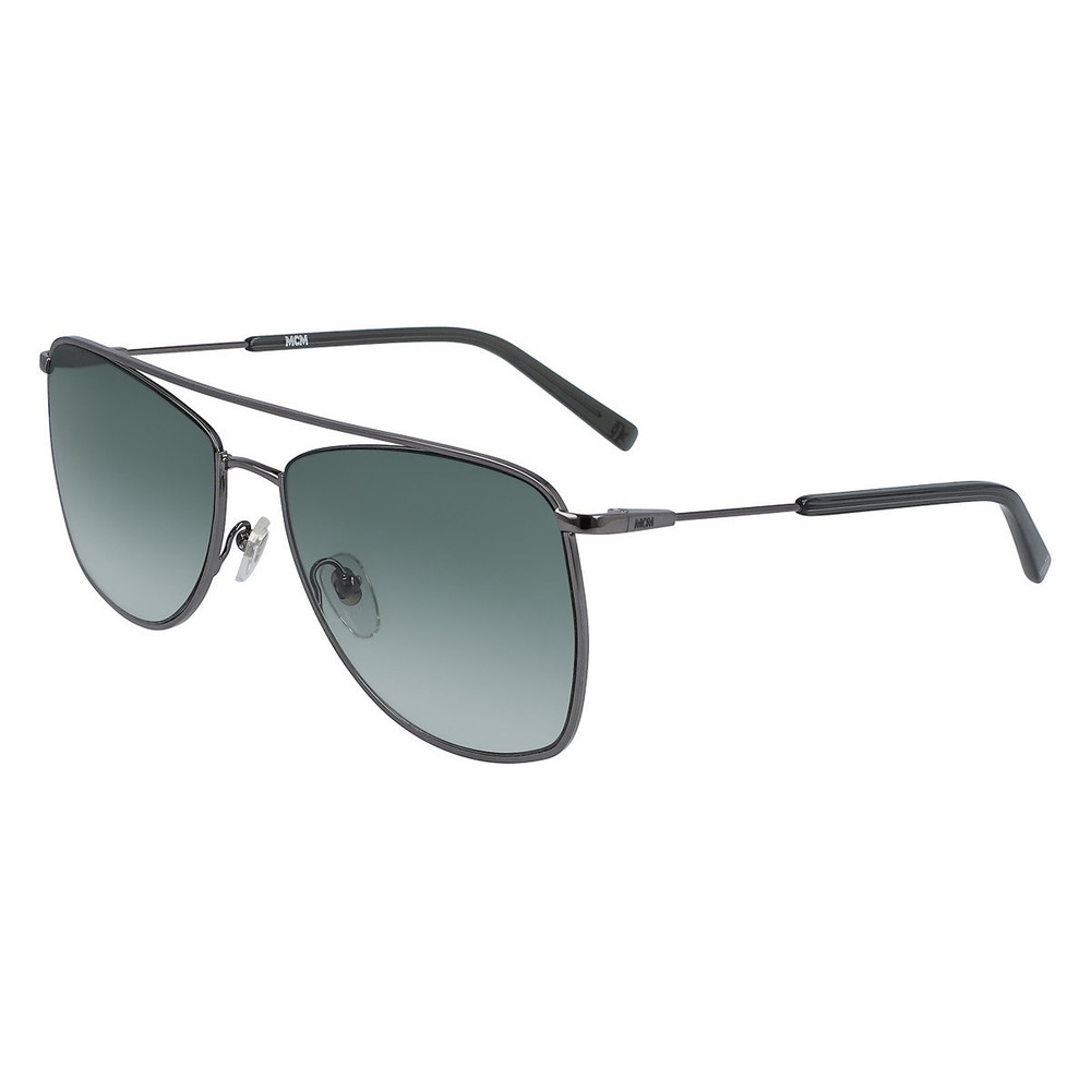 NEW MCM Ruthenium Navigator Sunglasses with Green Lenses & MCM Case - Picture 1 of 3